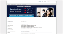 Desktop Screenshot of examsample.com