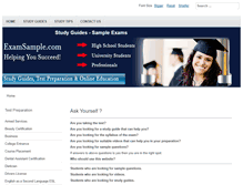 Tablet Screenshot of examsample.com